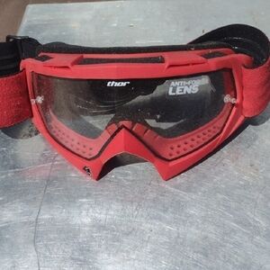 Thor Red Anti-Fog Goggles